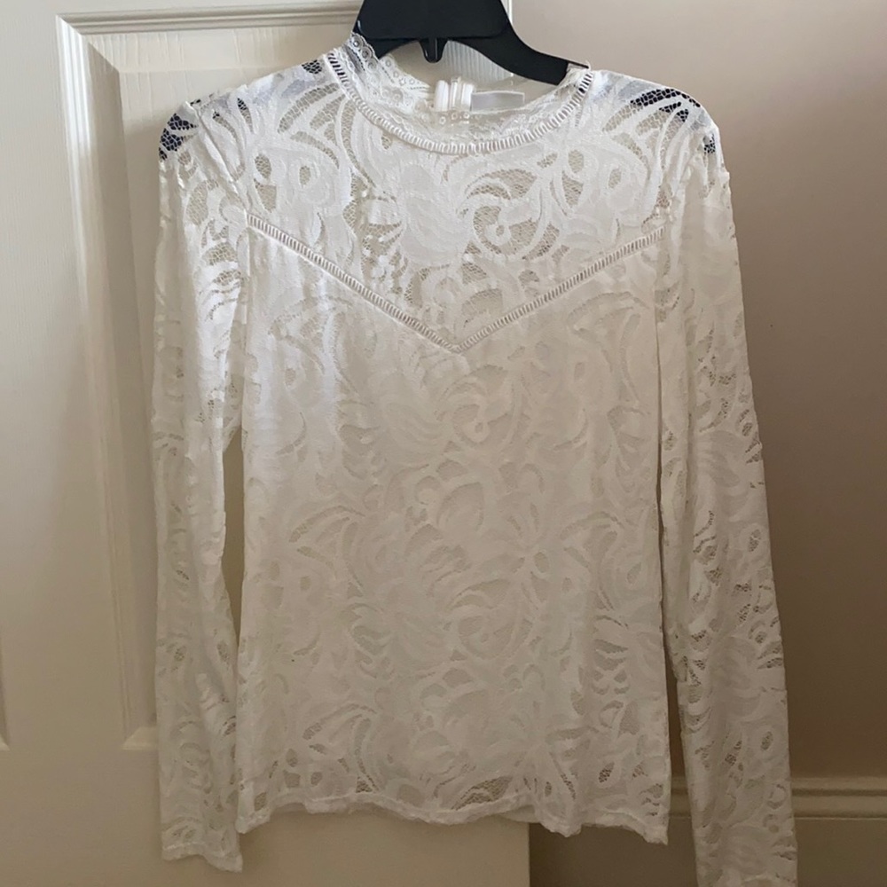 White lace top!
